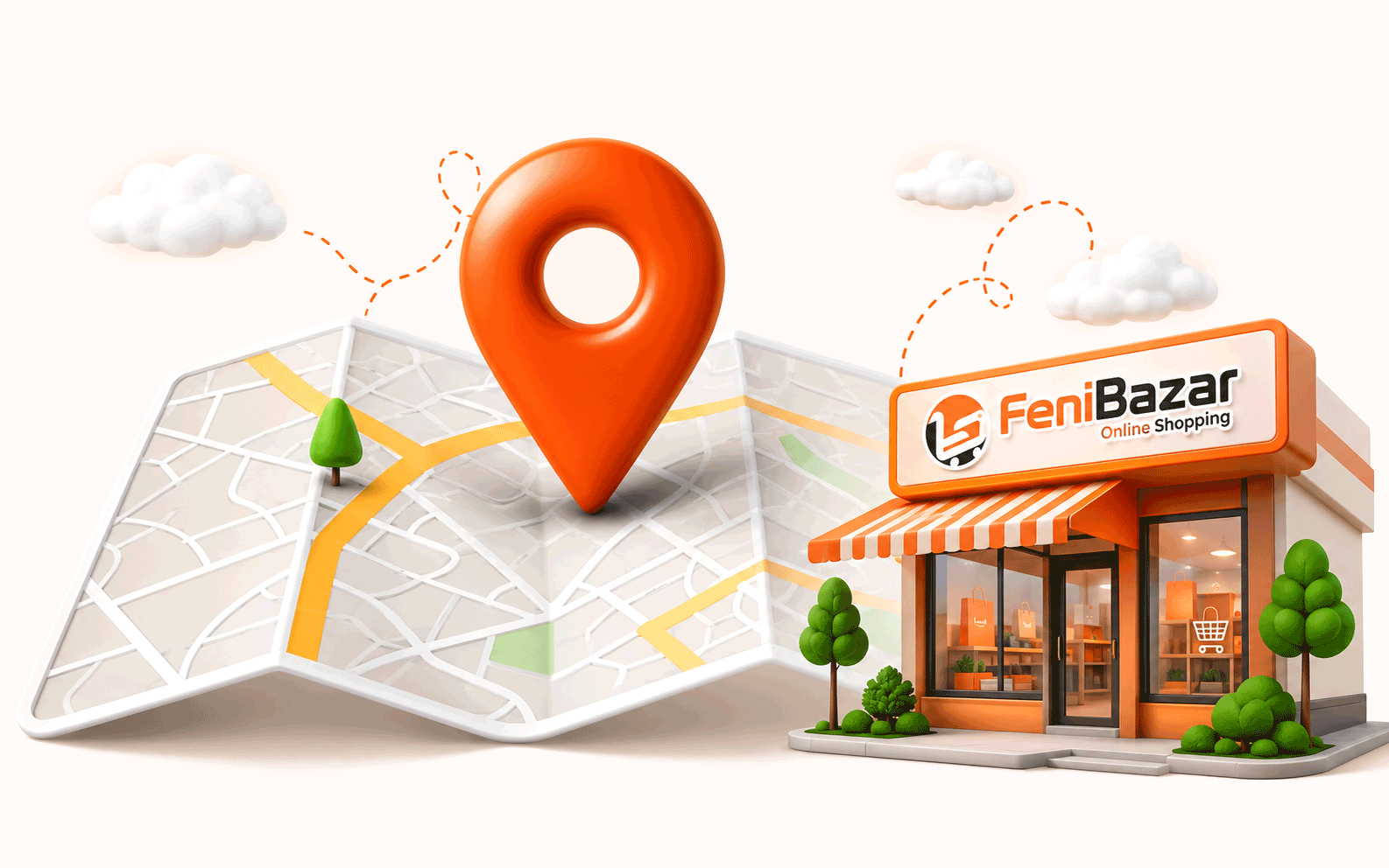Feni Bazar Location