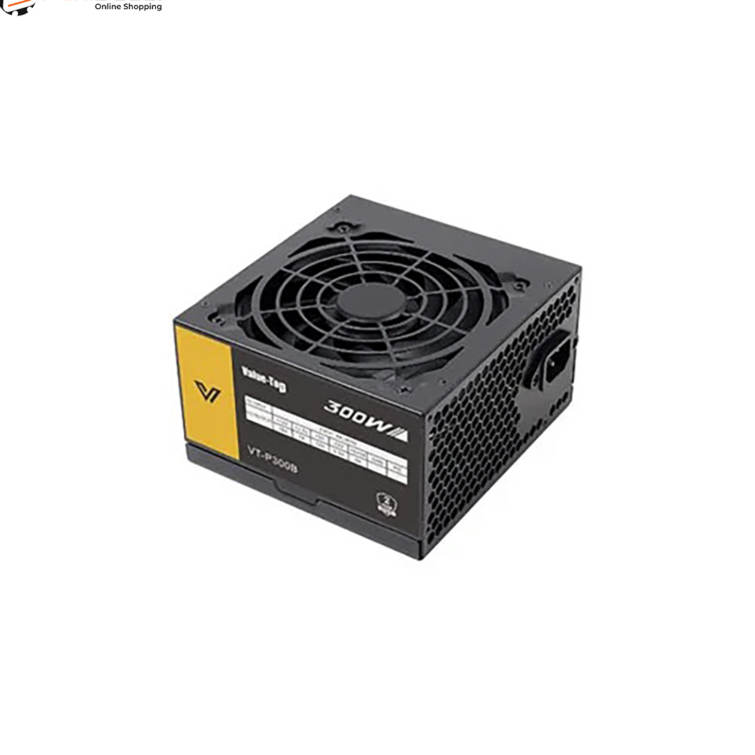 Value-Top VT-P300B Real 300W Black ATX Power Supply with Flat Cable