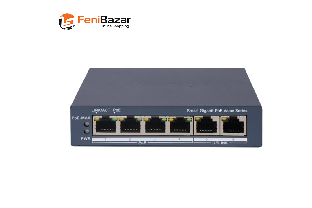 DS-3E1506P-EI/M 4 Port Gigabit Smart POE Switch
